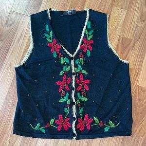 Segue Ho Ho Ho Large Black Christmas Sweater Vest